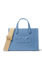 Gigi Small Embossed Leather Messenger Bag